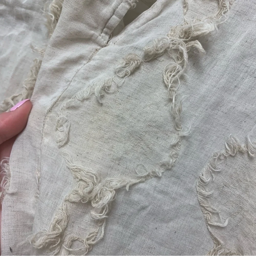 Zara Voluminous Fringe Blouse
